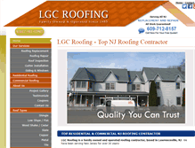 Tablet Screenshot of lgcroofing.com